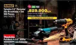Homecenter Dewalt taladro 1/2" percutor oferta