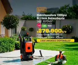 Homecenter Black+ decker hidrolavadora oferta