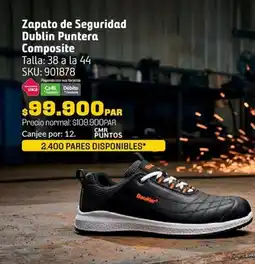 Homecenter Zapato de seguridad dublin puntera composite oferta