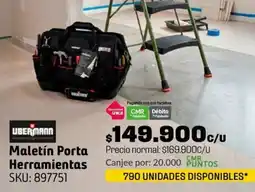 Homecenter Ubermann maletín porta herramientas oferta