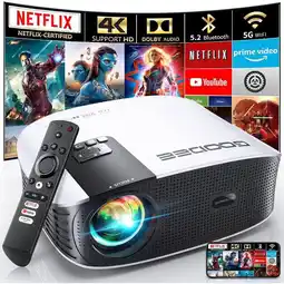 Falabella Proyector Inteligente GooDee 4K con WiFi 5G Bluetooth y Netflix Oficial oferta