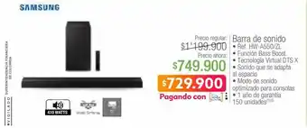 Jumbo Barra de sonido samsung hw-a550/zl oferta