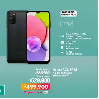 Jumbo Samsung galaxy a03s 4gb 64gb oferta