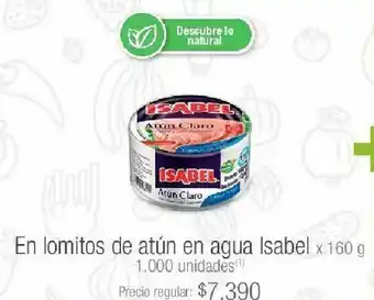 Jumbo Lomitos de atún isabel en agua 160g oferta