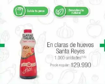 Jumbo Claras de huevo santa reyes oferta