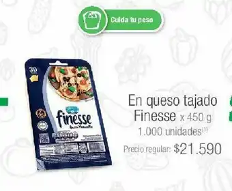 Jumbo Queso tajado finesse 450g oferta