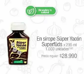 Jumbo Sirope súper yacón superfuds 235ml oferta