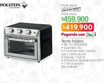 Jumbo Horno freidora holstein 20l oferta