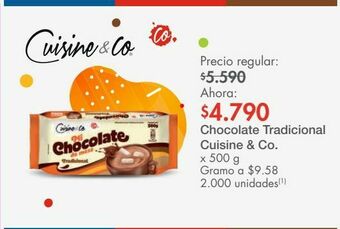 Metro Chocolate tradicional cuisine & co. x 500 g oferta