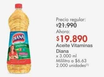 Metro Aceite vitaminas diana x 3.000 ml oferta