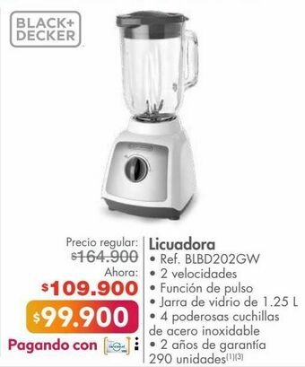 Metro Licuadora black & decker oferta