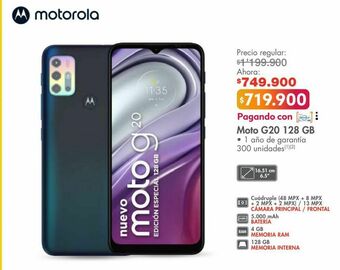 Metro Moto g20 128 gb oferta