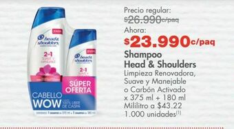 Metro Shampoo head & shoulders oferta