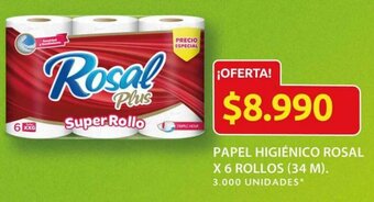 Ara Papel Higiénico Rosal x 6 Rolos oferta