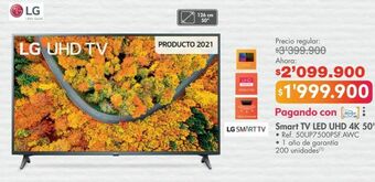 Metro Smart tv led uhd 4k 50'' oferta