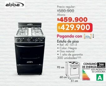 Metro Estufa de piso abba oferta