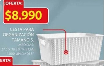 Ara Cesta para Organización Tamaño S 27,5 x 18,5 x 14,5cm oferta