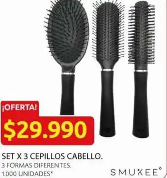 Ara Set x 3 Cepillos de Cabello oferta