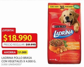 Ara Ladrina Pollo Brasa con Vegetales x 4.000g oferta