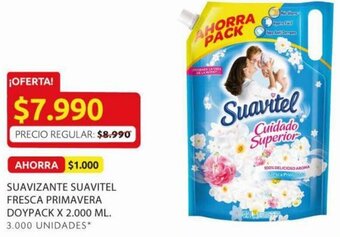 Ara Suavizante Suavitel Fresca Primavera Doypack x 2.000ml oferta