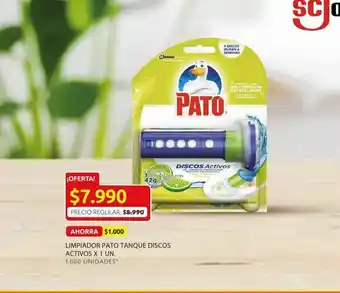Ara Limpiador Pato Tanque Discos Activos x 1Un oferta