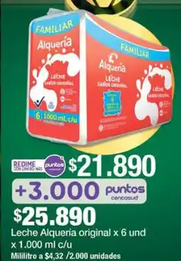 Jumbo Alquería leche original oferta
