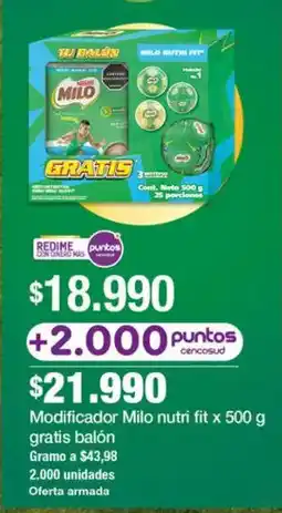 Jumbo Milo modificador nutri fit oferta