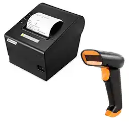 Falabella Combo Impresora Térmica De 80mm + Lector De Codigo De Barras oferta