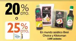Jumbo Best choice y kikkoman en mundo asiático oferta