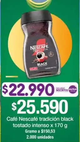 Jumbo Nescafé café tradición black tostado intenso oferta
