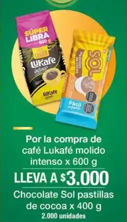 Jumbo Lukafé Por la compra de café molido intenso oferta