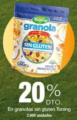 Jumbo Toning en granolas sin gluten oferta