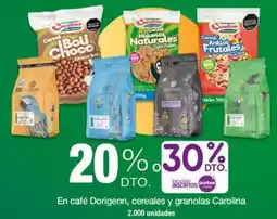 Jumbo Carolina en café dorigenn, cereales y granolas oferta
