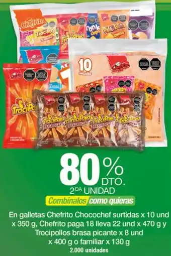 En galletas chefrito chocochef surtidas
