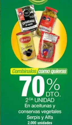Jumbo En aceitunas y conservas vegetales serpis y alfa oferta