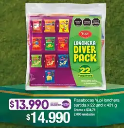 Jumbo Yupi pasabocas lonchera surtida oferta
