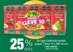 Jumbo En jugo california surtido pague oferta