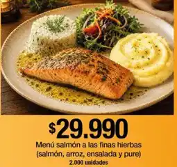 Jumbo Menú salmón a las finas hierbas oferta