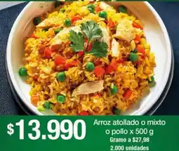 Jumbo Arroz atollado o mixto o pollo oferta
