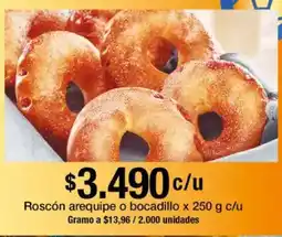 Jumbo Roscón arequipe o bocadillo oferta