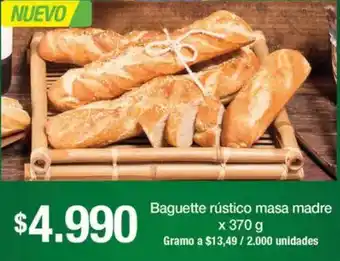 Jumbo Baguette rústico masa madre oferta