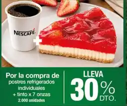 Jumbo Por la compra de postres refrigerados individuales + tinto oferta