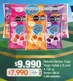 Jumbo Bebida láctea Yogo Yogo bolsa oferta