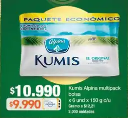 Jumbo Kumis Alpina multipack bolsa oferta