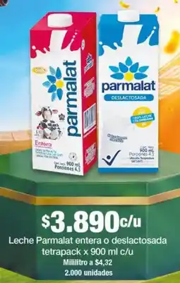 Jumbo Parmalat Leche entera o deslactosada tetrapack oferta