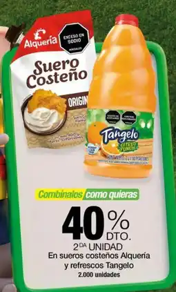 Jumbo Alquería y refrescos tangelo en sueros costeños oferta