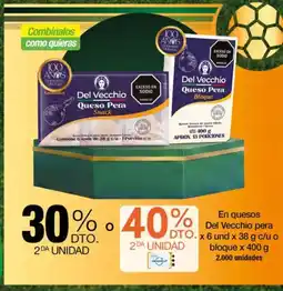 Jumbo Del vecchio en quesos pera bloque oferta