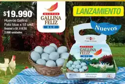 Jumbo Gallina feliz blue huevos oferta