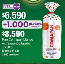 Jumbo Comapan pan blanco extra grande tajado oferta