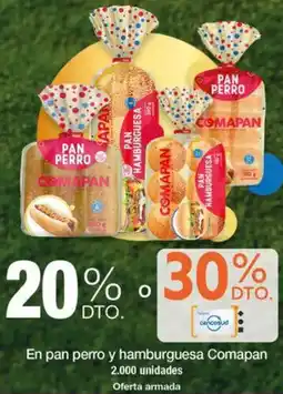 Jumbo Comapan en pan perro y hamburguesa oferta